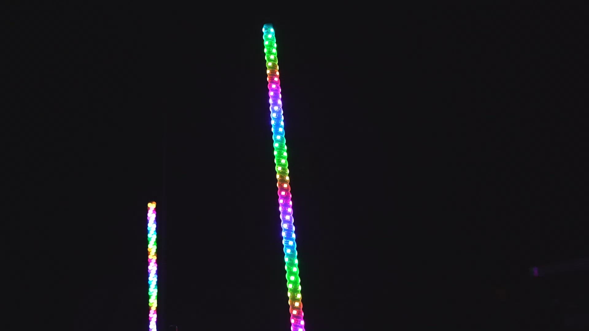 4FT Twin Pack LED Spiral Whips